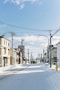 冬季城市雪景壁紙