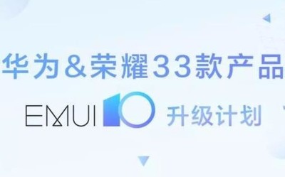 華為榮耀33款產(chǎn)品EMUI10升級計劃公布 有你的嗎？