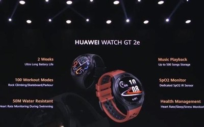 華為Watch GT 2e正式發(fā)布 兩周續(xù)航支持百種運動類型